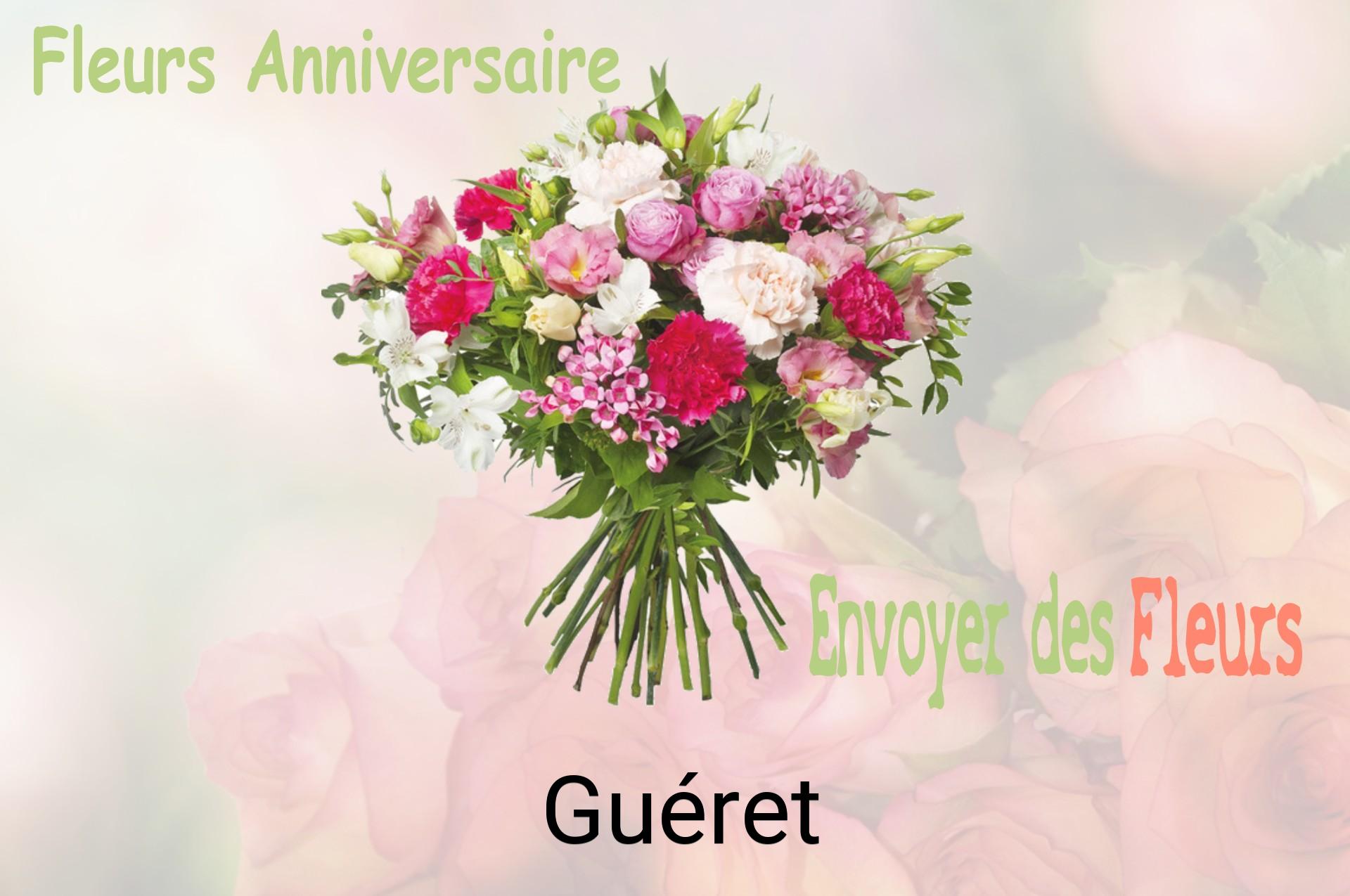Bouquet de fleurs d’anniversaire livré à Guéret